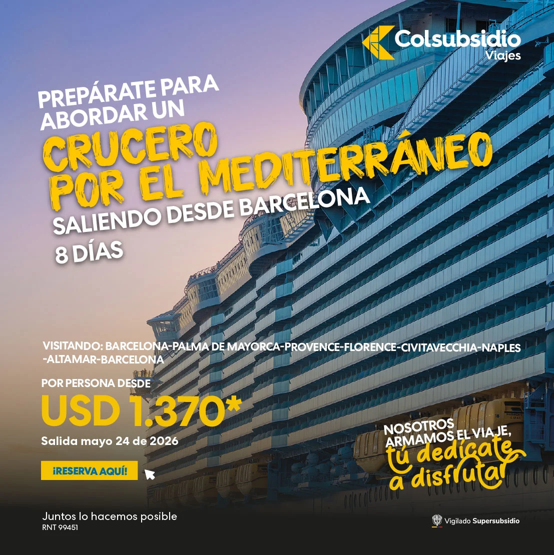 Crucero desde Barcelona